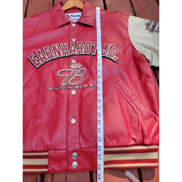 Vintage Dale Earnhardt Jr Leather Racing Jacket Chase Authentics L - Picture 8 of 9